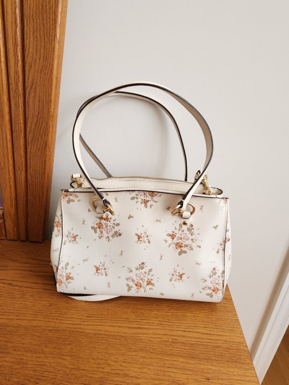 COACH  ETTA CARRYALL BAG IN IN ROSE BOUQUET PRINT  M1923 -91509 - Picture 2 of 13